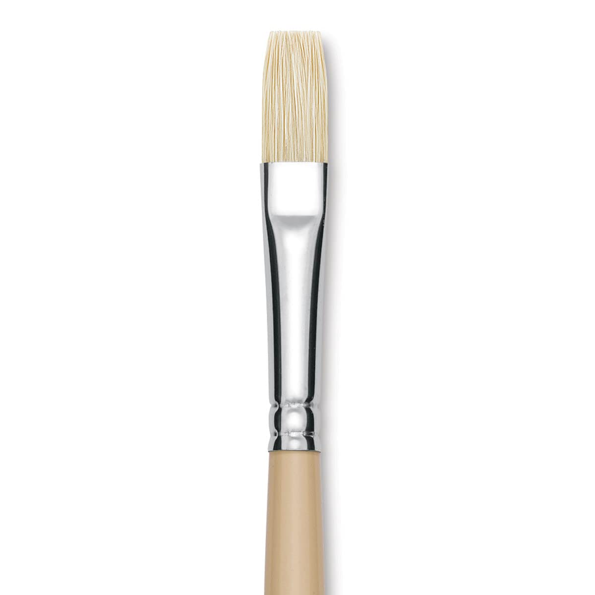 Robert Simmons Signet Brushes - Set of 4 Professional Flat Paint Brushes (40F) for Oil & Acrylic Painting - Natural Bristle Artist Brushes for Canvas, Wood & Fine Art Projects