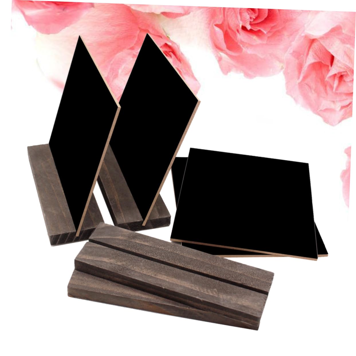 4-Pack Double-Sided Mini Blackboard for Kids & Office Use