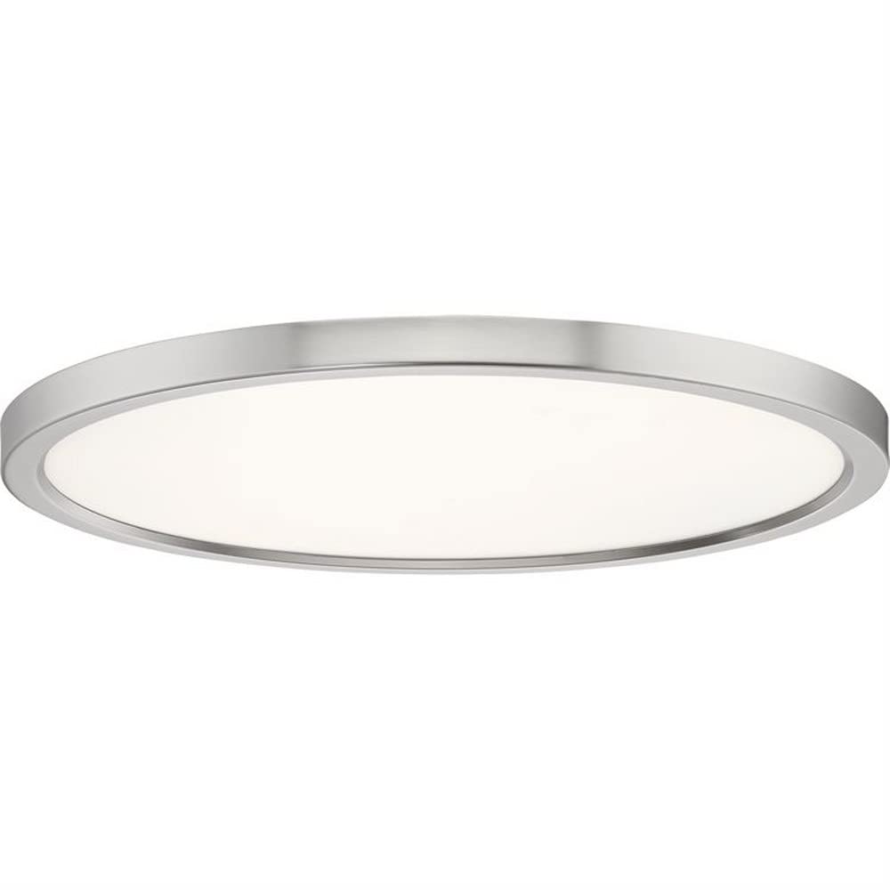20 Inch 30W LED Flush Mount Ceiling Light - Oil Rubbed Bronze Finish with White Acrylic Glass - Energy Efficient Modern Lighting for Bedroom, Kitchen, Hallway, or Office (Model: 71-Bel-2749163)