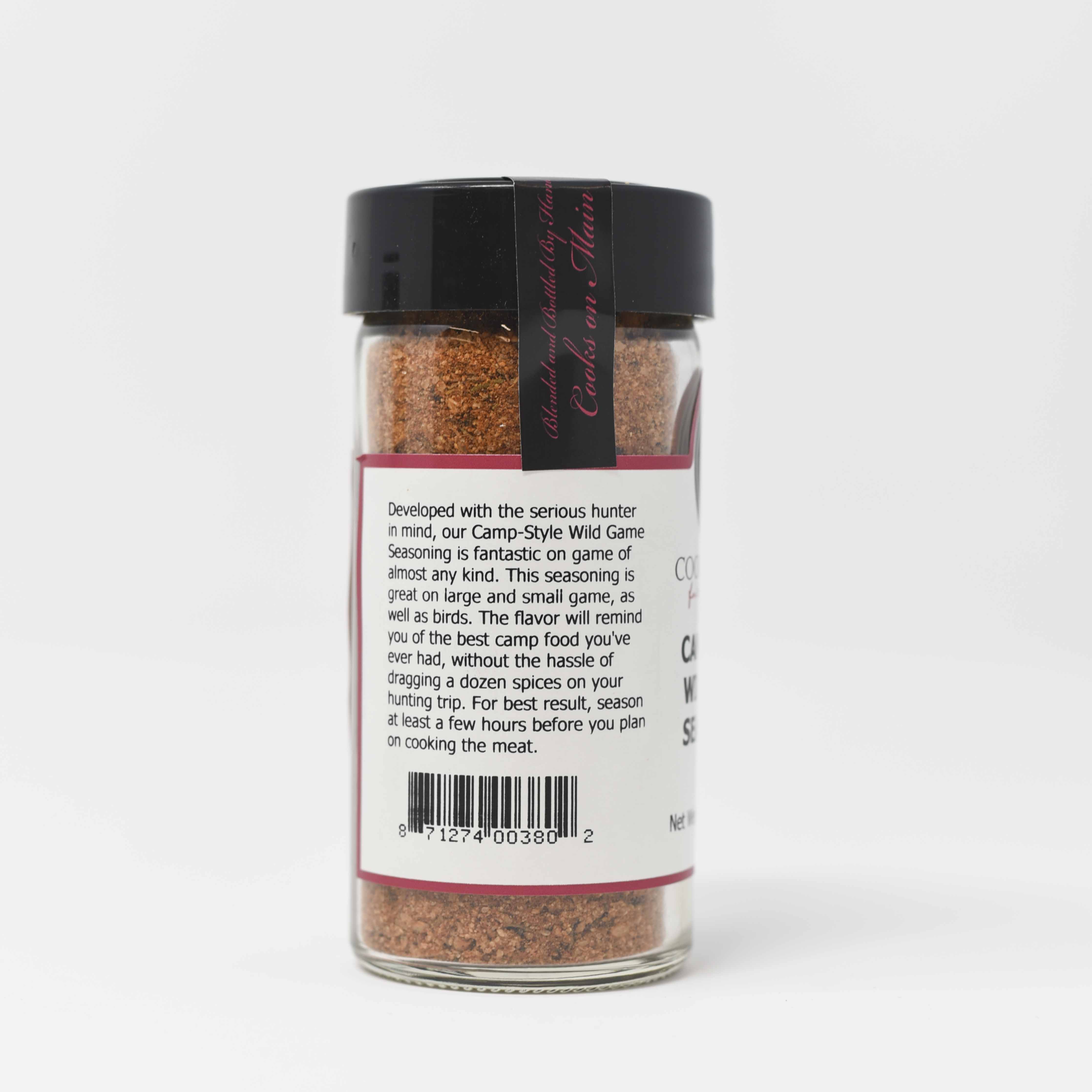 Premium Camp Style Wild Game Seasoning - All-Natural Spice Blend for Venison, Elk & Wild Boar - Perfect for Hunting Trips, Camping & Outdoor Cooking
