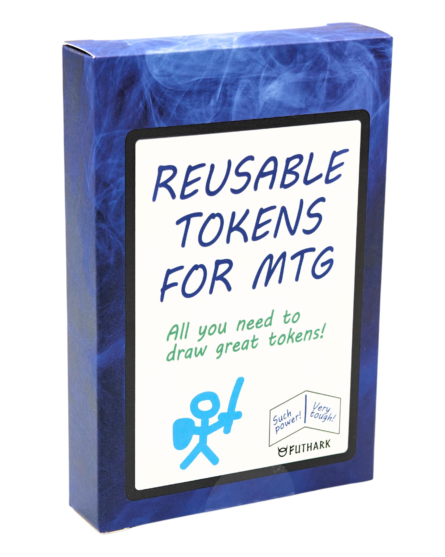 Futhark Dry Erase MTG Token Cards Set - Reversible Reusable Double-Sided Universal Proxy Tokens for Magic: The Gathering | Perfect for Game Nights, Tournaments & Collectors