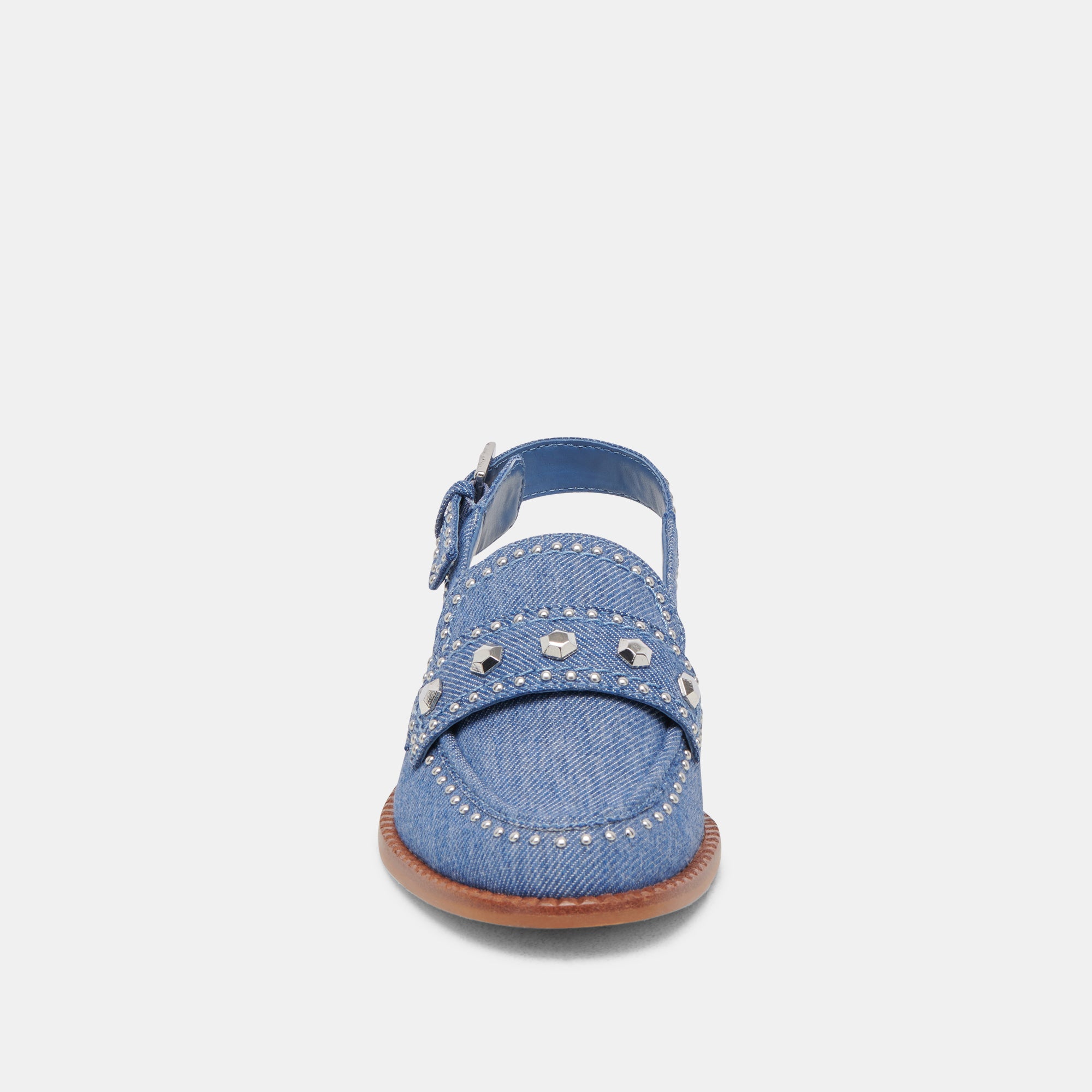 **HARDI Men's Stud Loafers - Blue Denim Casual Shoes for Business & Everyday Wear**