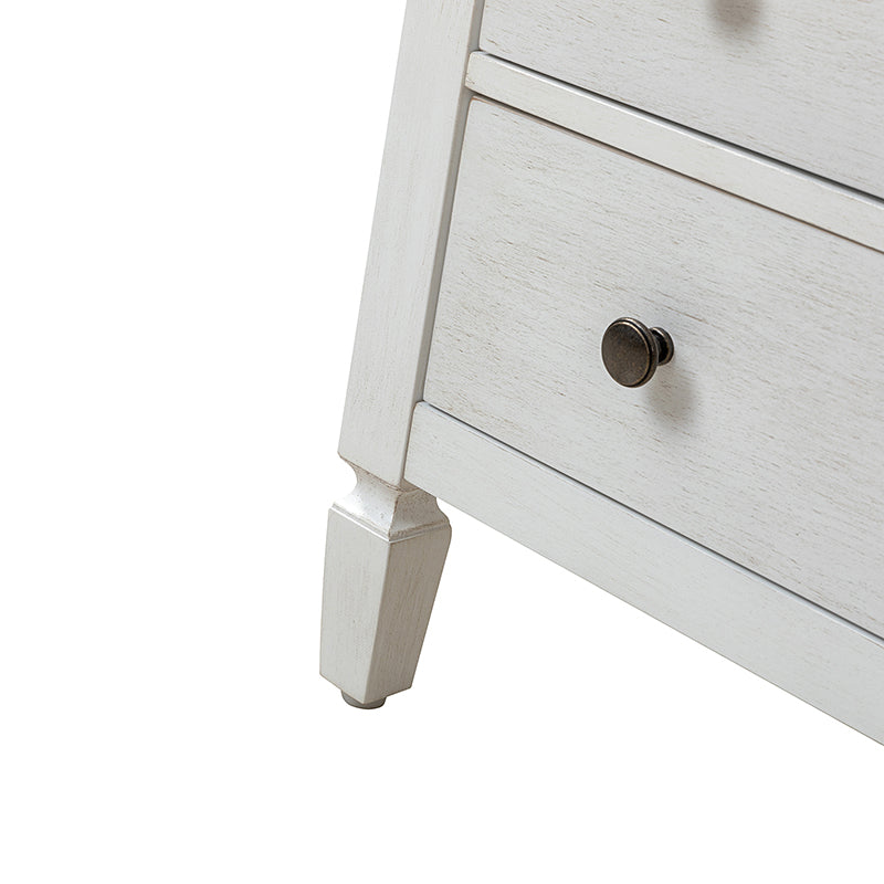 Grace 2-Drawer Nightstand with USB Charging Ports & Power Outlets - Modern Bedside Table for Bedroom, Living Room & Office Use