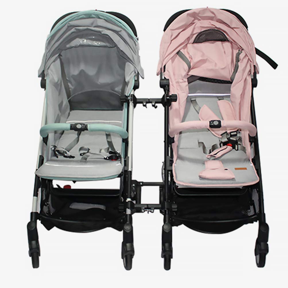 TOYANDONA Twin Stroller Connector - 2-Pack Umbrella Stroller Adapter for Baby Pushchairs | Durable Plastic Material | Perfect for Travel, Shopping & Outdoor Walks with Twins