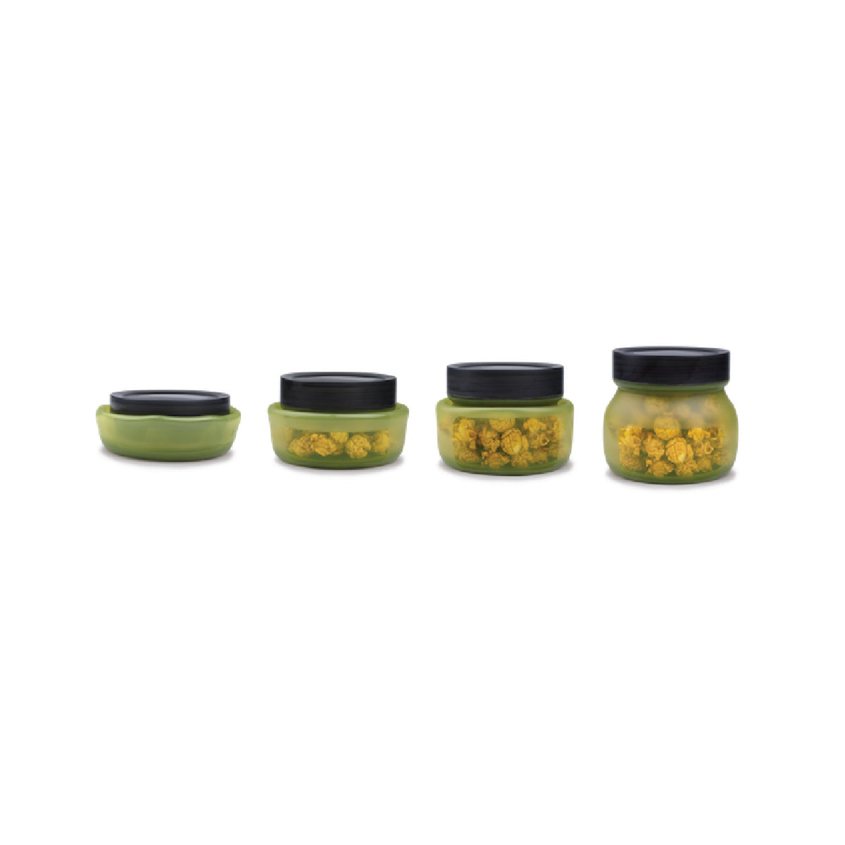 DeliOne Flex'n Jar Flexible Food Storage Containers - 2 Pack, Small Size | Perfect for Meal Prep, Snacks, and Leftovers | Airtight & Leakproof Kitchen Organization Solution