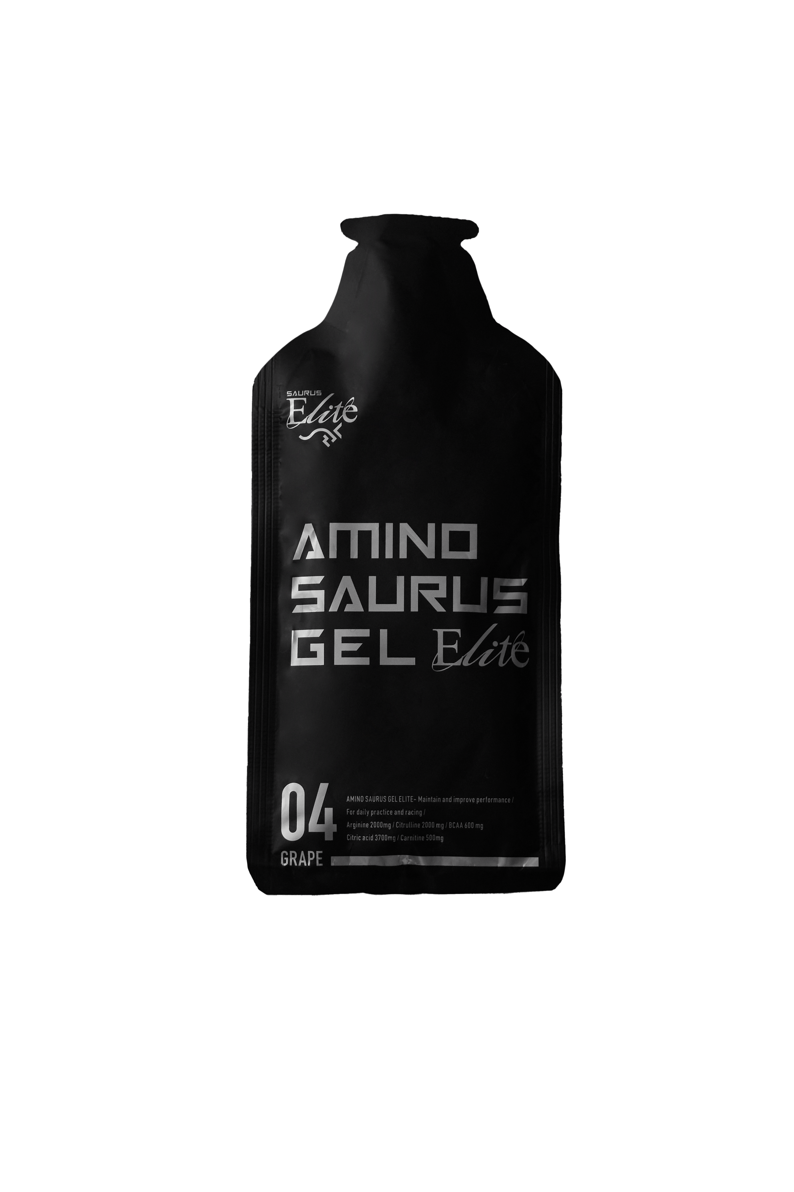 Saurus AnimoSaurus Gel Elite 04 - 55g Grape Flavor Energy Gel for Runners, Cyclists & Athletes - Quick Energy Boost During Workouts & Endurance Sports