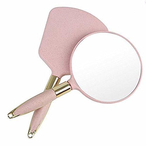 XPXKJ Handheld Vanity Mirror with Handle - Square Makeup Mirror for Home, Salon & Travel - Light Green Portable Cosmetic Mirror | Perfect for Makeup Application, Hair Styling & On-the-Go Touch Ups