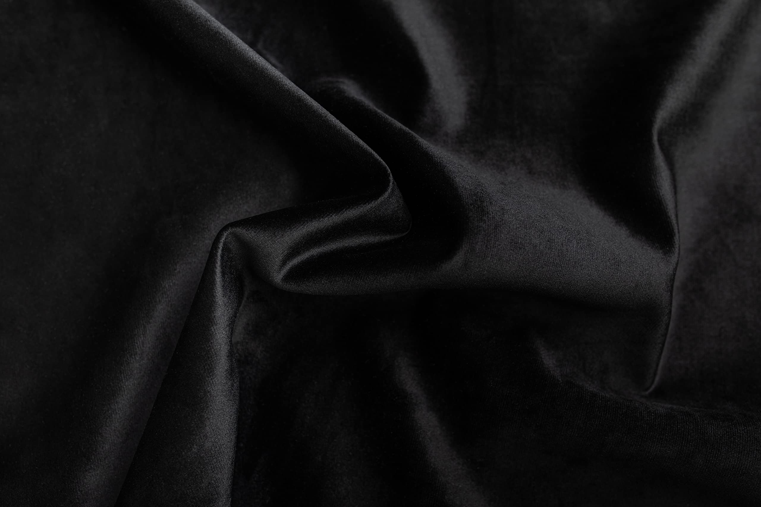 MASTERS OF COVERS Snug Fit Classic Velvet Sofa Slipcover for IKEA Klippan 2-Seater Loveseat - Replacement Couch Cover (Black Velvet) - Perfect for Living Room, Bedroom & Home Decor