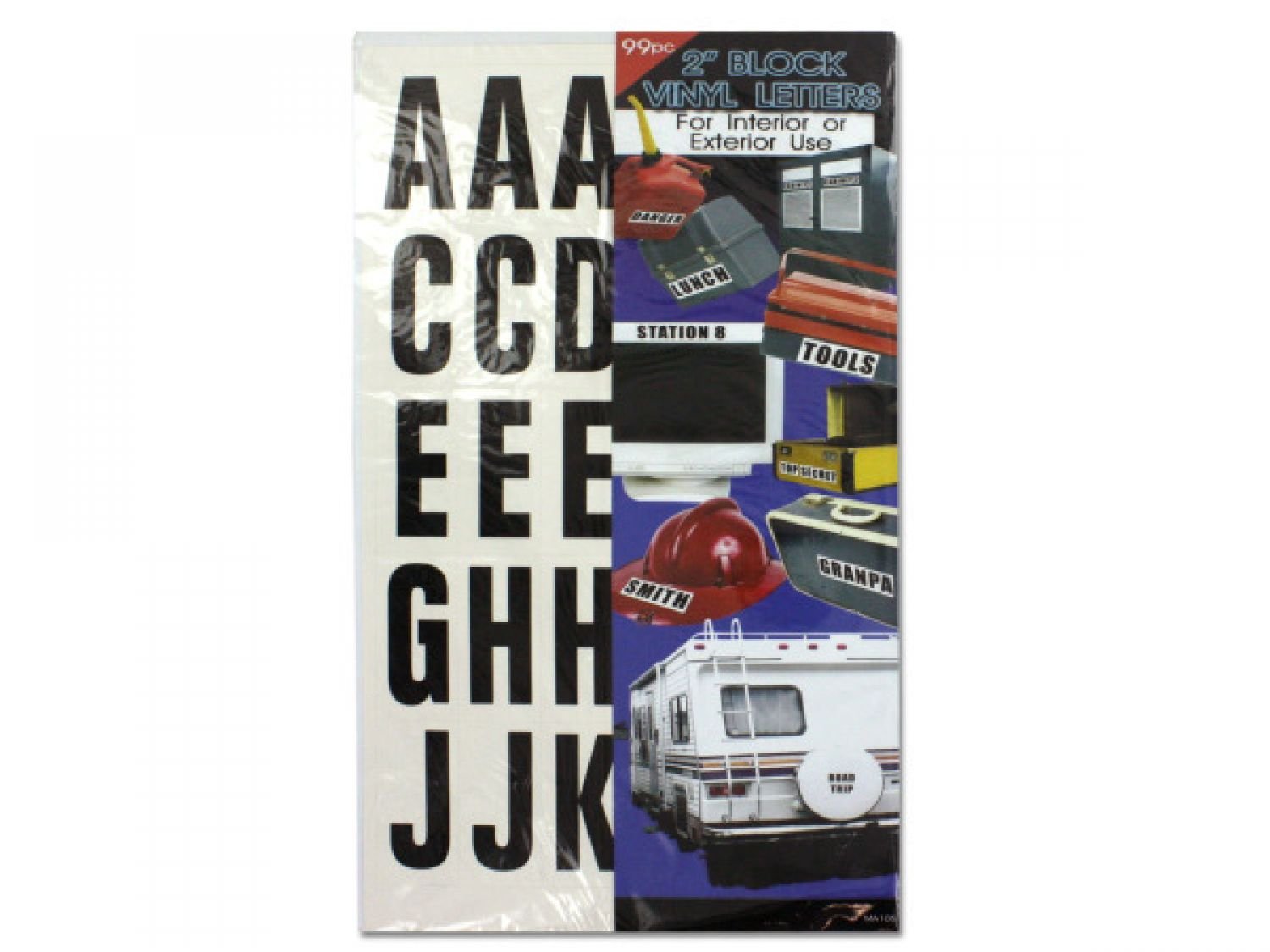 Bulk Adhesive Plastic Block Letters - Set of 48 for School, Office, Craft Projects - Perfect for Classroom Labels, DIY Signs & Organization Supplies