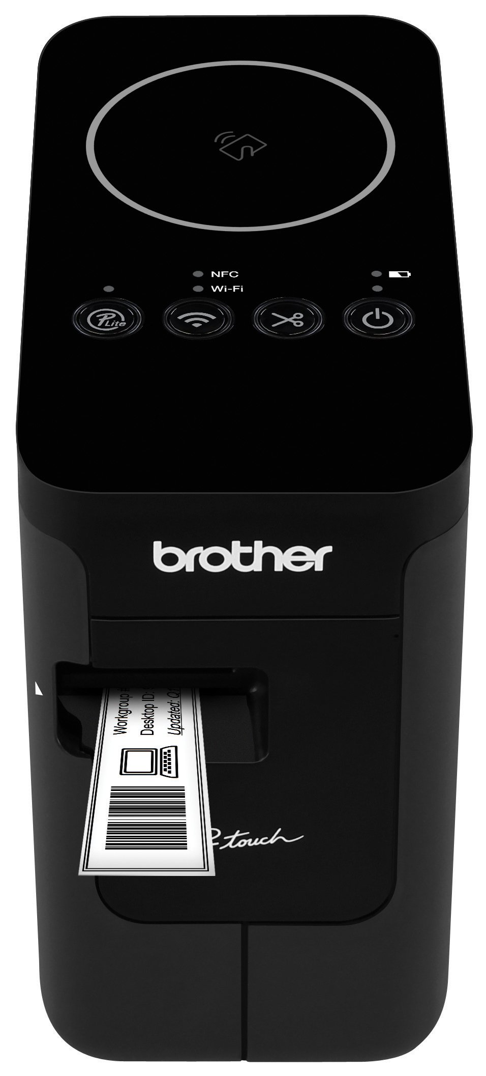Brother P-touch PTP750W Wireless Label Maker with NFC & USB Connectivity | Mobile Printing Compatible | Ideal for Office Organization, Home Labeling & Craft Projects (Black)