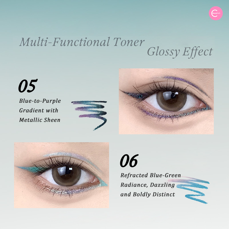 INSBAHA Solo Gel Eyeliner Pen - Waterproof, Smudge-Proof & Long-Lasting Liquid Eyeliner for Precise Winged Liner - Perfect for Everyday Makeup, Party Looks & Professional Use