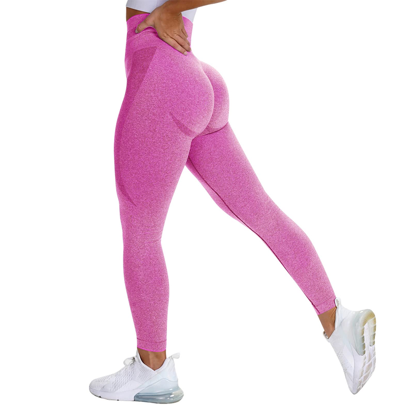 FeelinGirl Women's High Waist Tummy Control Seamless Yoga Pants - Workout Leggings for Gym, Running & Lounge Wear - Comfortable Stretchy Tights for Fitness & Everyday Use