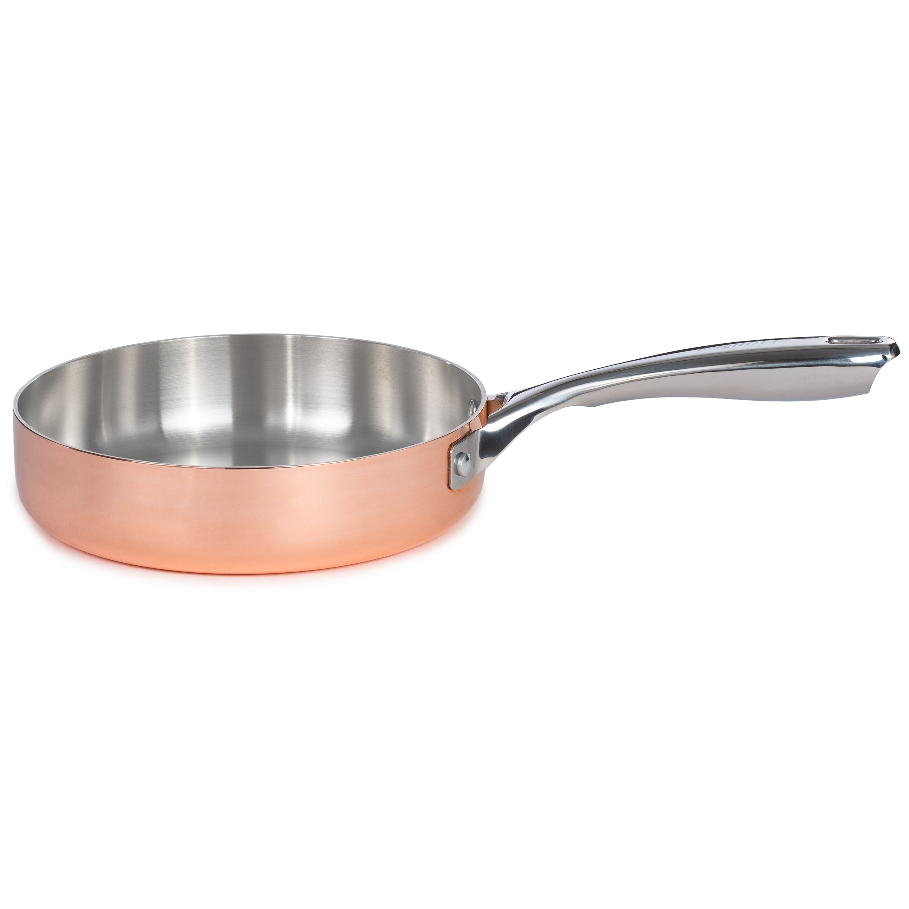 BergHOFF Vintage 4-Piece Tri-Ply Copper Cookware Set with Lids - Polished Stainless Steel Pots & Pans for Professional Cooking, Home Kitchen & Gourmet Meals