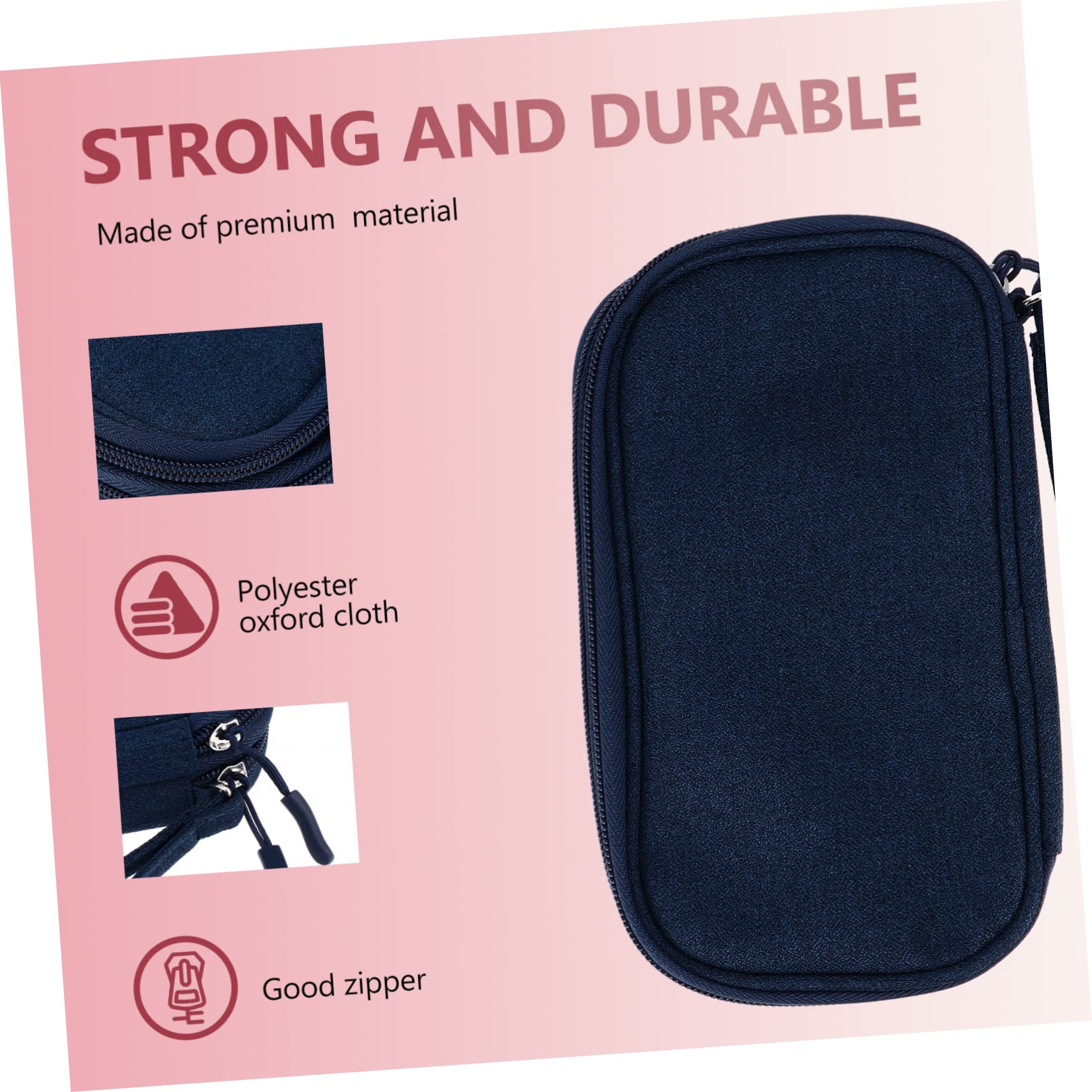 Hoement 1pc Electronic Organizer Storage Bag - USB Cable Holder, Earphone Case, Travel Gadget Organizer for U Disk, Headset & Wire Accessories - Perfect for Office, Travel and Daily Tech Organization