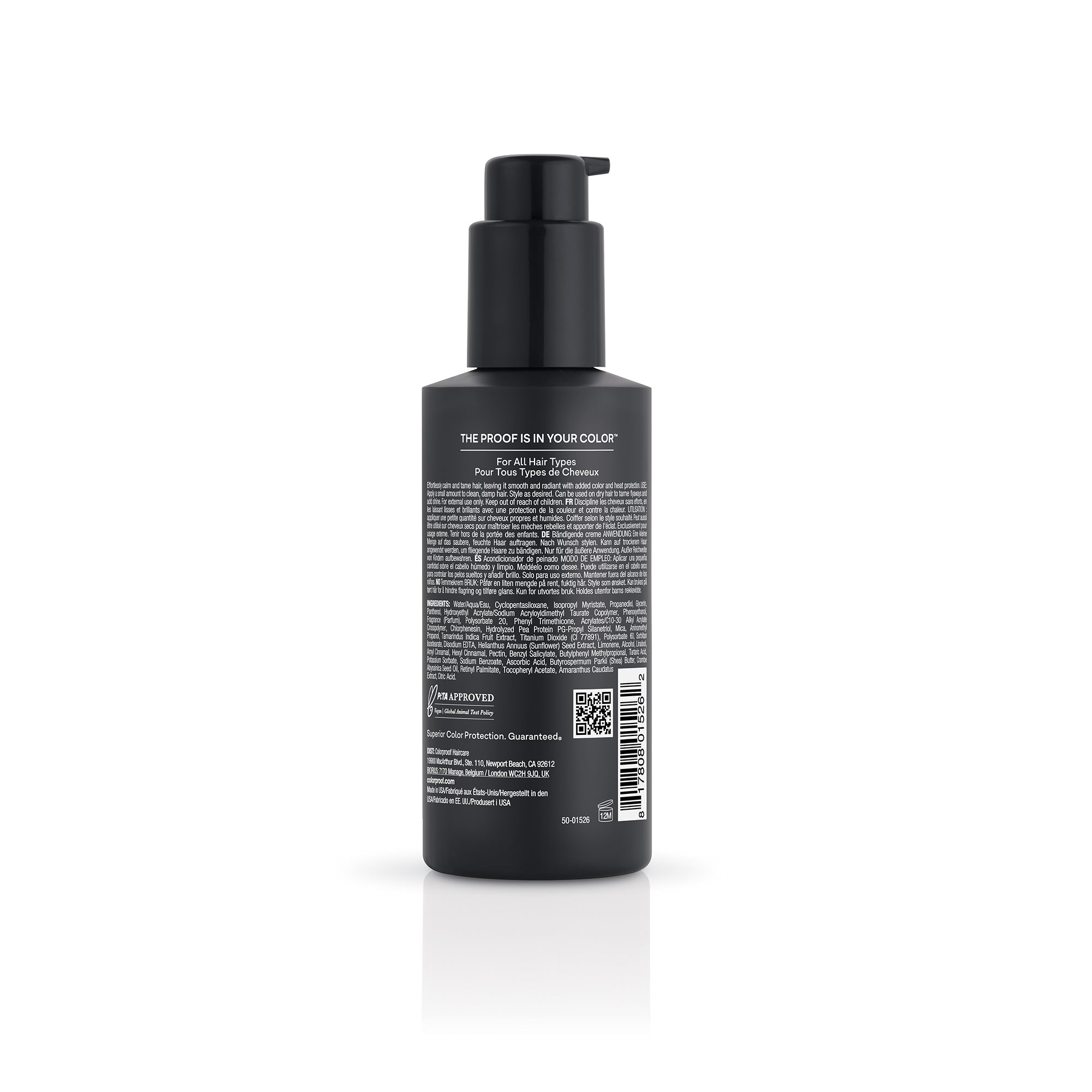 Colorproof Radically Smooth Taming Cream for Frizz Control & Shine - Hydrating Hair Styling Cream for Smooth, Silky Hair at Home or Salon
