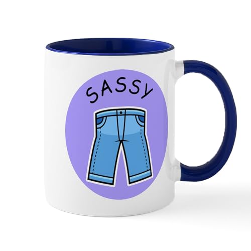 White/Navy Inside - Sassy Pants Mug