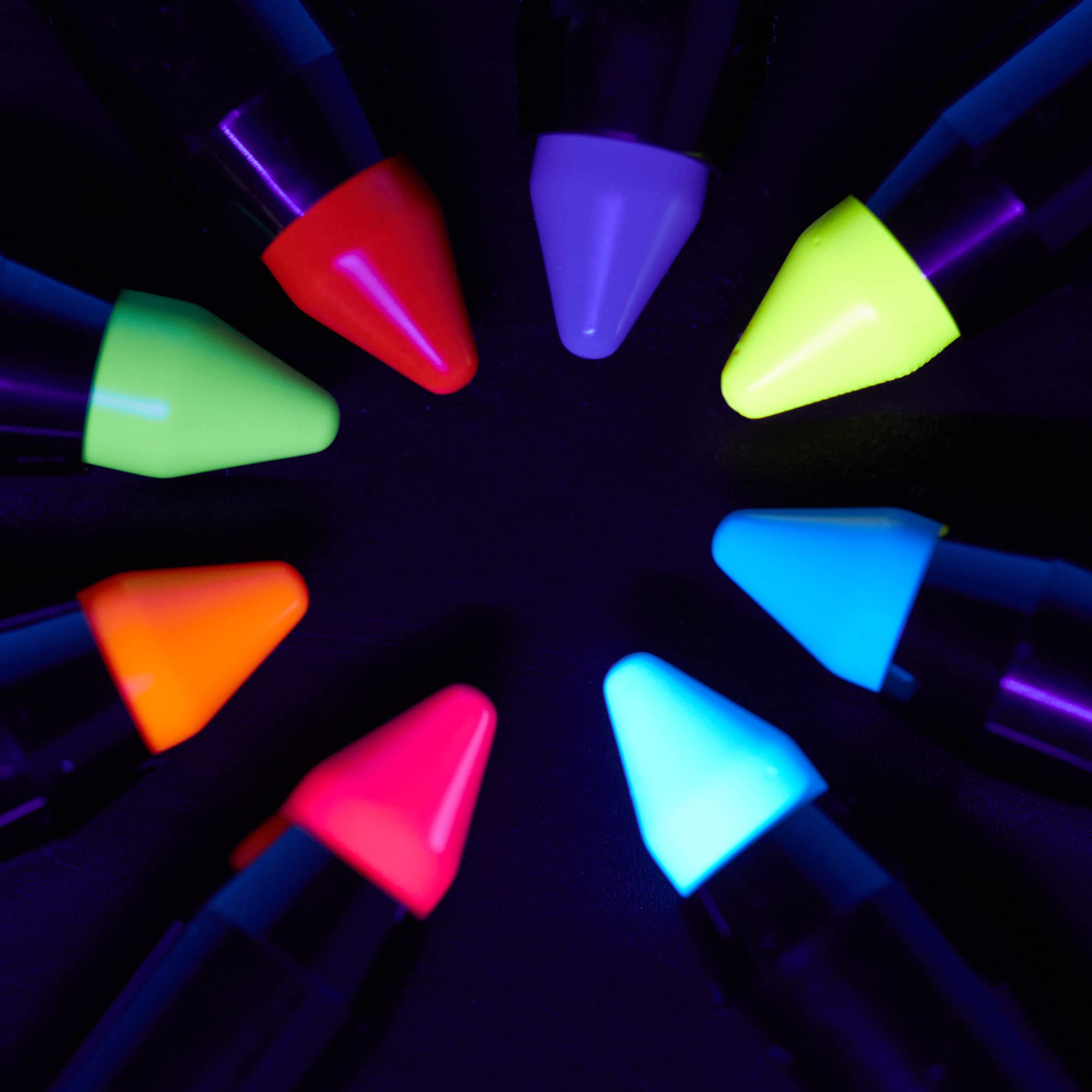 Neon UV Paint Stick Body Crayon - Vibrant Red for Face & Body Art | Glow in Blacklight for Parties, Festivals & Halloween Makeup