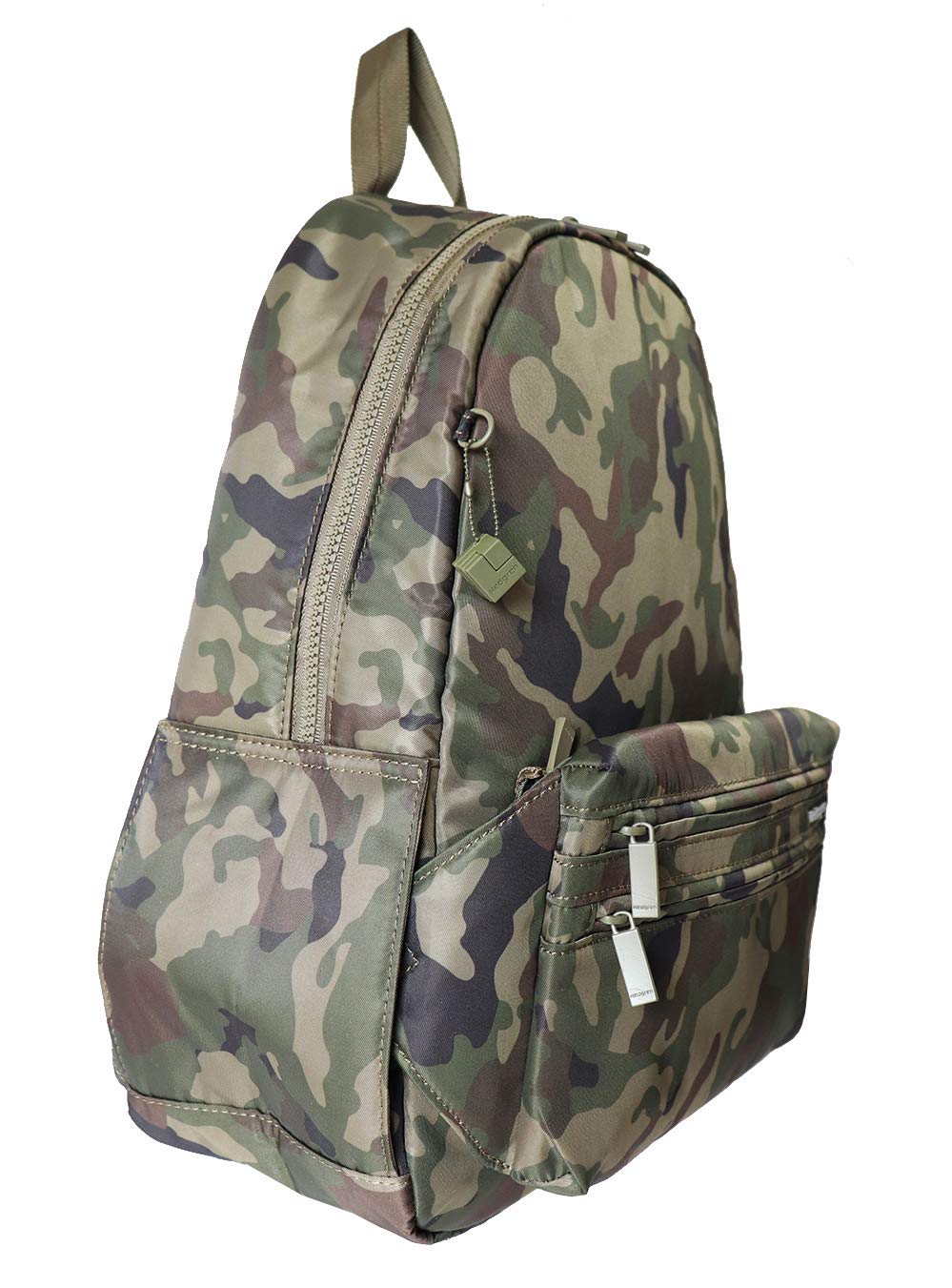 Hedgren Earth Sustainable Backpack with Detachable Waist Pack - Olive Camo Green | Eco-Friendly Travel & Hiking Daypack for Work, School & Outdoor Adventures