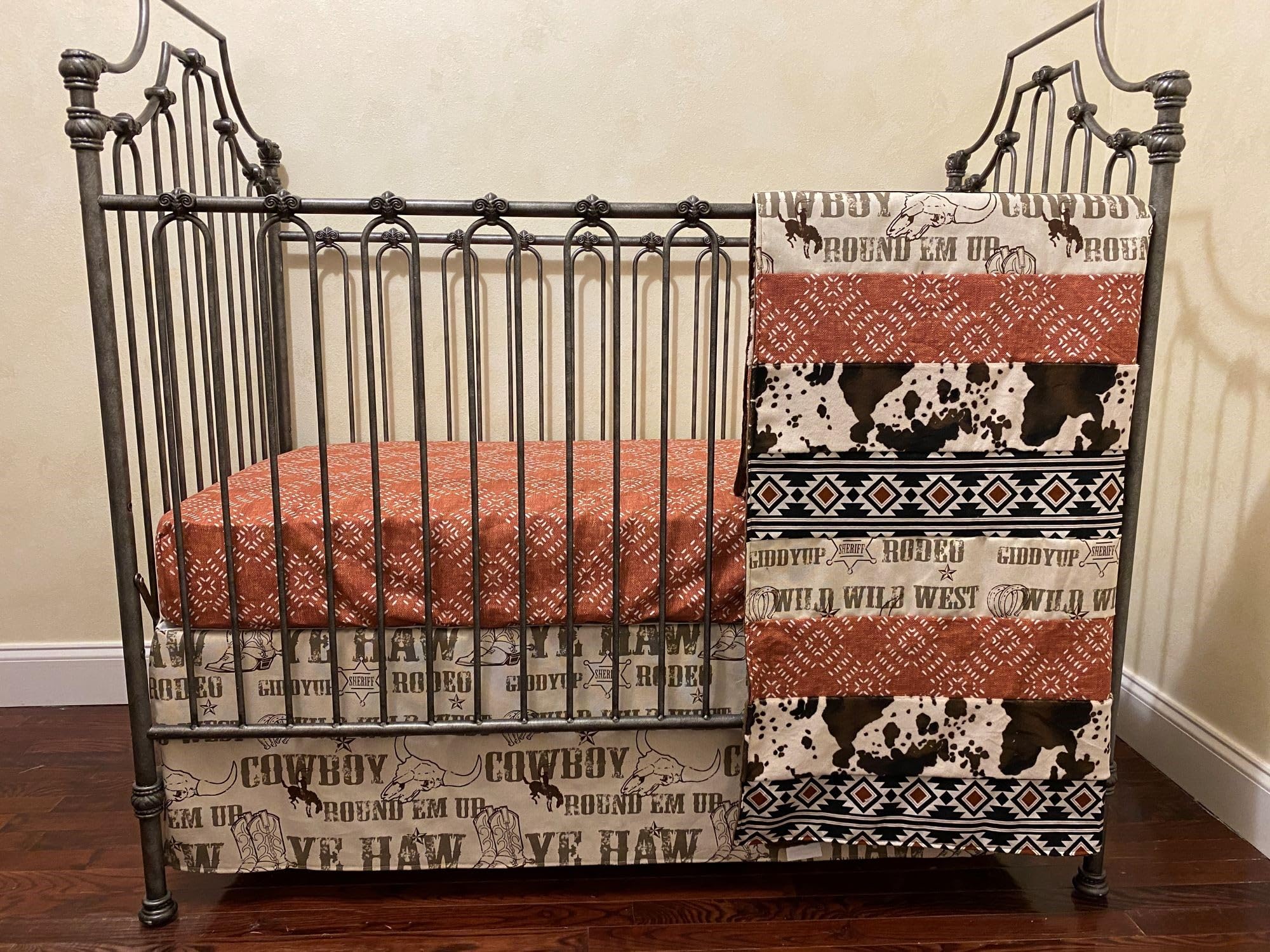 Western Cowboy Baby Boy Nursery Bedding Set - Rodeo Themed Crib Bedding for Boys | Perfect for Cowboy Nursery Decor & Western-Themed Baby Showers
