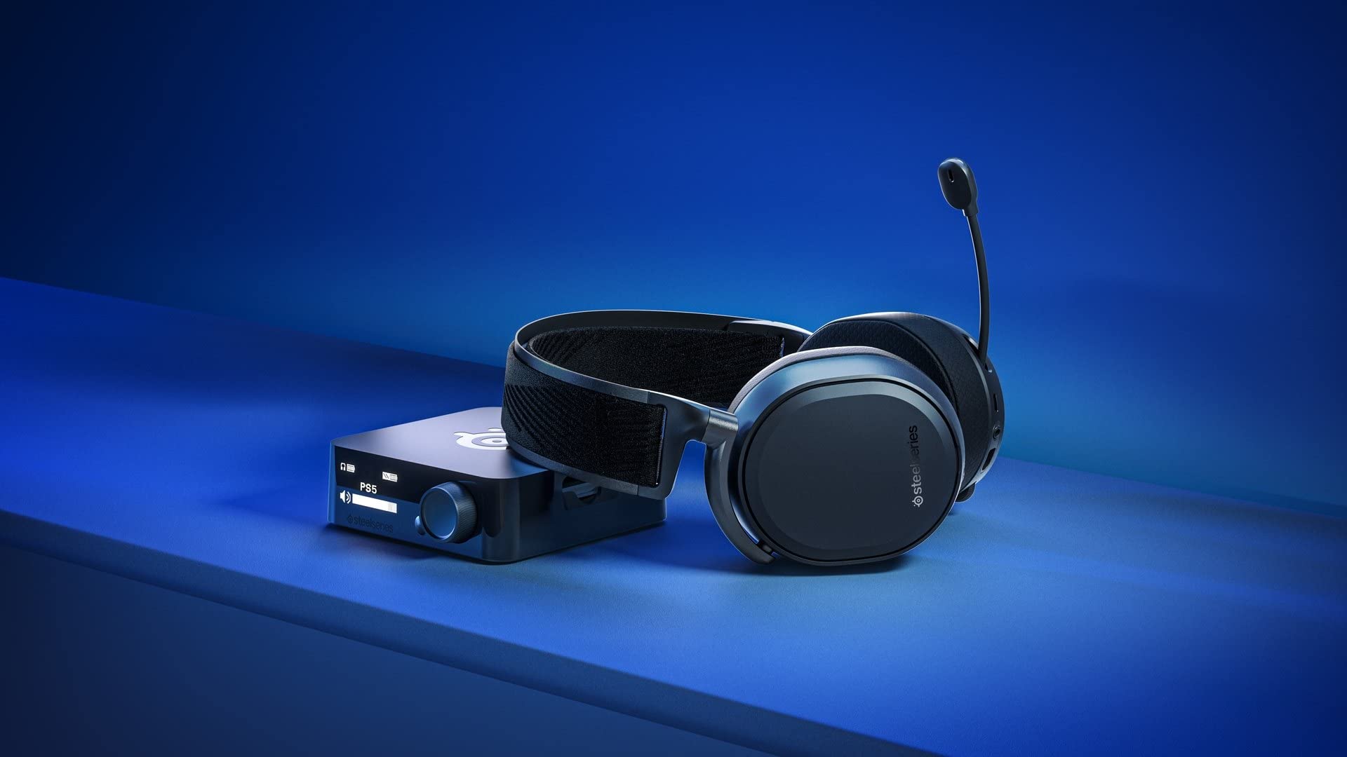 SteelSeries Arctis Pro Wireless Gaming Headset with Hi-Res Audio, Dual Wireless (2.4GHz & Bluetooth), Dual Battery System - Premium Wireless Headphones for PC, PS5, Xbox & Mobile Gaming