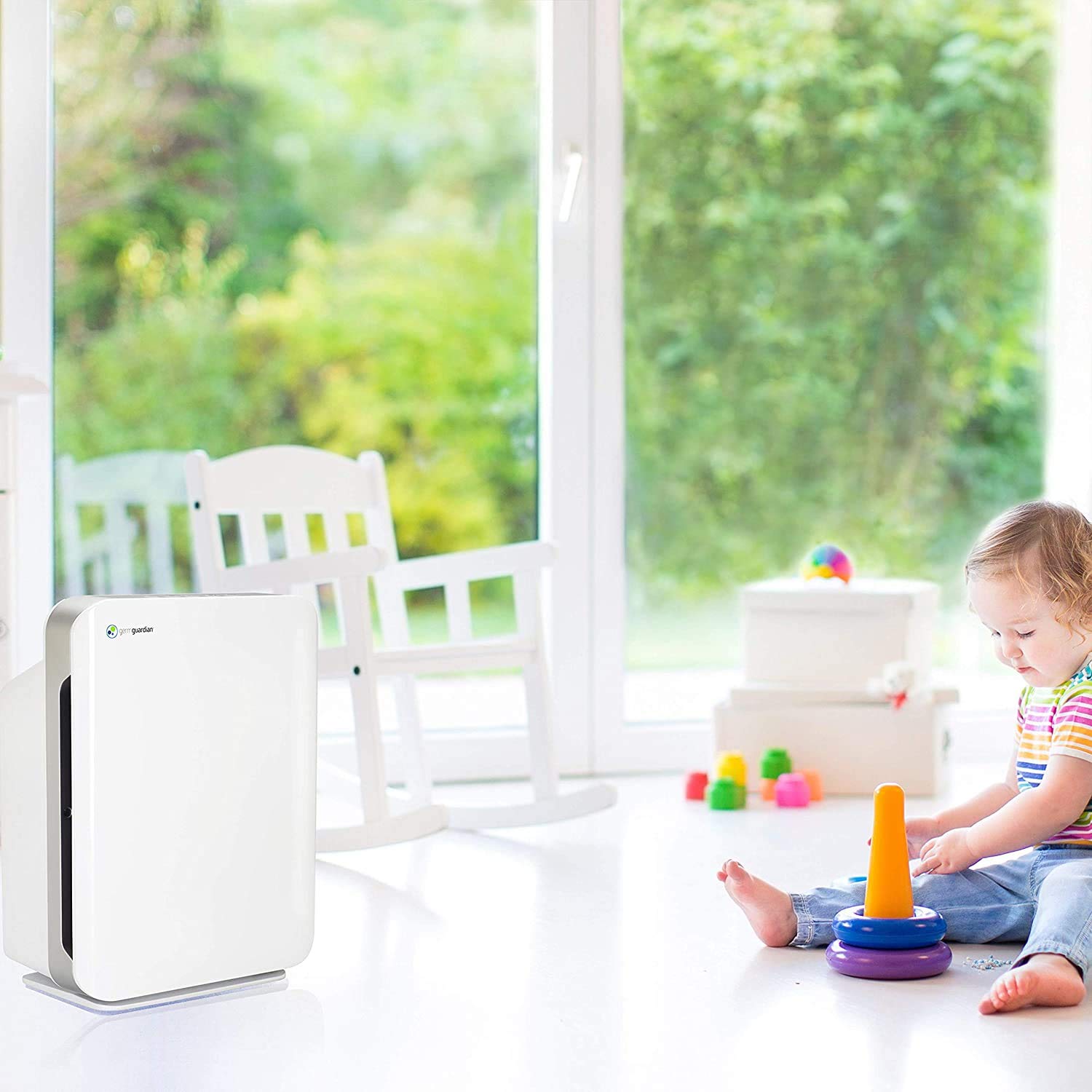 GermGuardian 4-in-1 True HEPA Air Purifier with UV-C Sanitizer & High CADR - Replacement Bulb Compatible with LB4000 Model - Ideal for Bedroom, Office & Allergy Relief