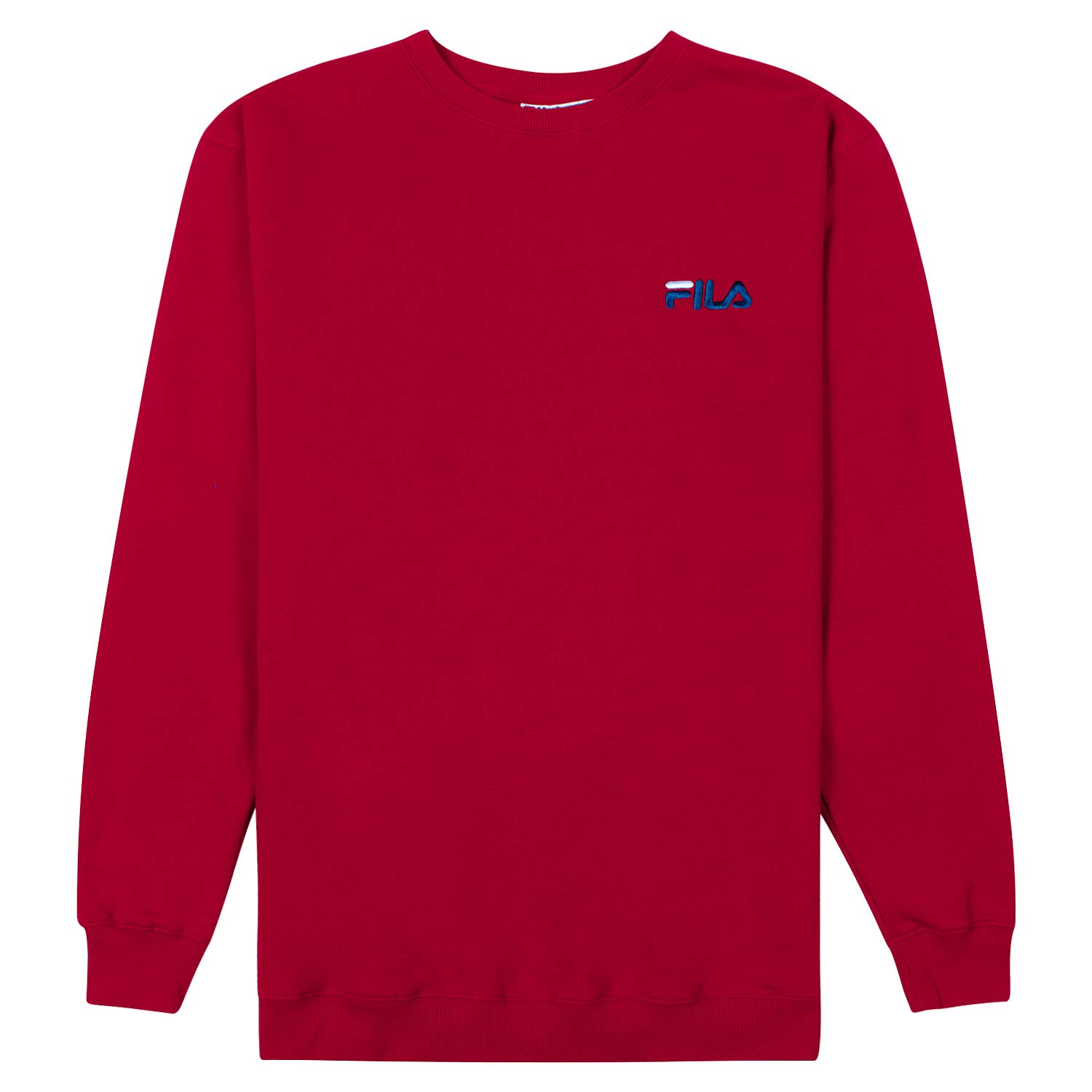 Fila Big and Tall Men's Fleece Oversized Crewneck Sweatshirt - Comfortable Warm Pullover Hoodie for Casual Wear, Gym, and Outdoor Activities