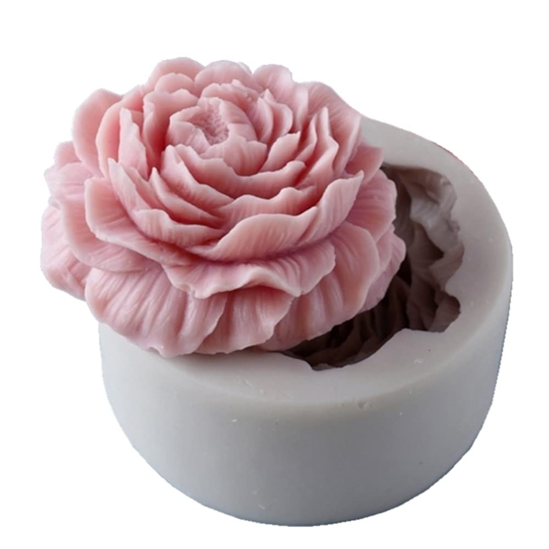 3D Peony Flower Silicone Mold for DIY Soap, Candle & Resin Crafts - Handmade Soap Molds, Candle Making Molds, Art Supplies for Home Decor & Wedding Favors