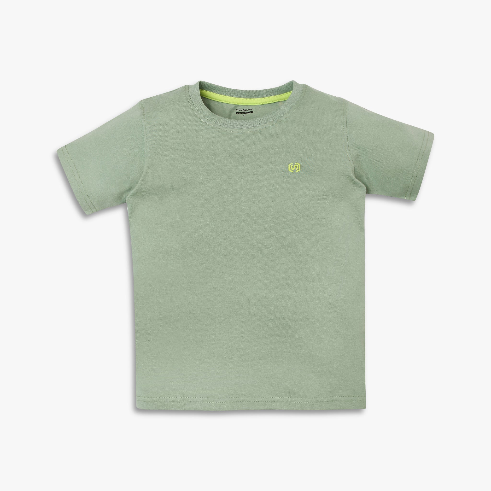 Boys' Regular Fit Solid Color Cotton T-Shirt - Soft & Comfortable for Everyday Wear, School, and Play