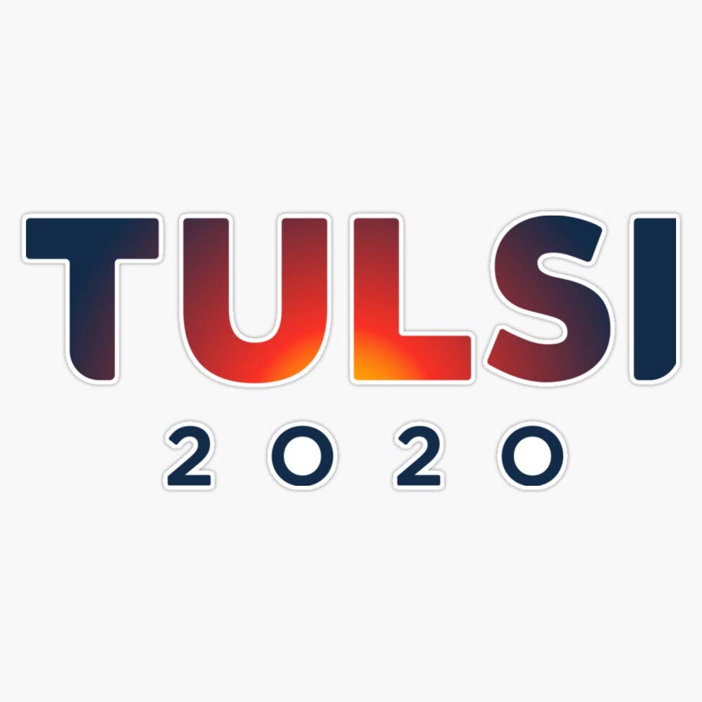 Tulsi 2020 Vinyl Stickers - Waterproof Decals for Car, Laptop & Bumper - 5 Inch Durable Stickers - Perfect for Personalizing Vehicles, Electronics & Outdoor Gear