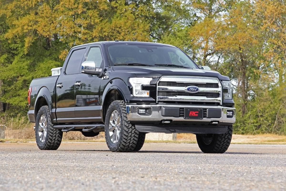 2 Inch Leveling Kit for Ford F-150 (2014-2025) & Raptor (2019-2020) - Heavy Duty Aluminum Suspension Lift - Improve Off-Road Performance & Level Your Truck - Perfect for Trail Riding & Towing