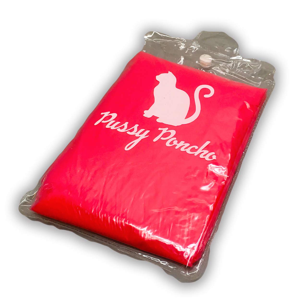 Funny Pink Cat Poncho - Waterproof Rain Poncho for Adults - Unisex Novelty Rainwear with Carry Bag - Perfect for Halloween, Cosplay, Outdoor Festivals & Emergency Rain Gear