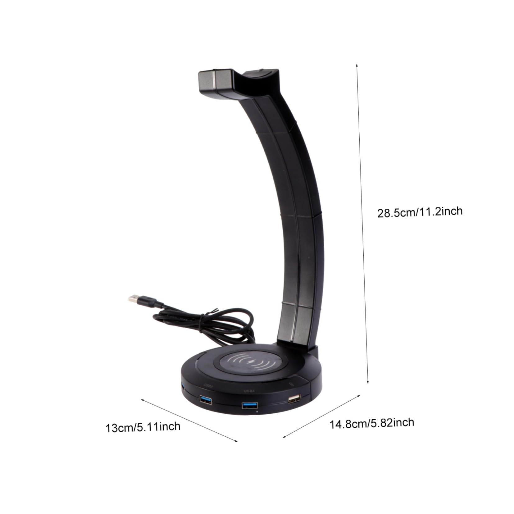 Mikikit 3-Pack Headset Holder - Adjustable Headphone Stand with Hook, Earphone Hanger & Rack for Desk, Office, Gaming Setup - Durable Headset Organizer for Home, Work, or Studio Use