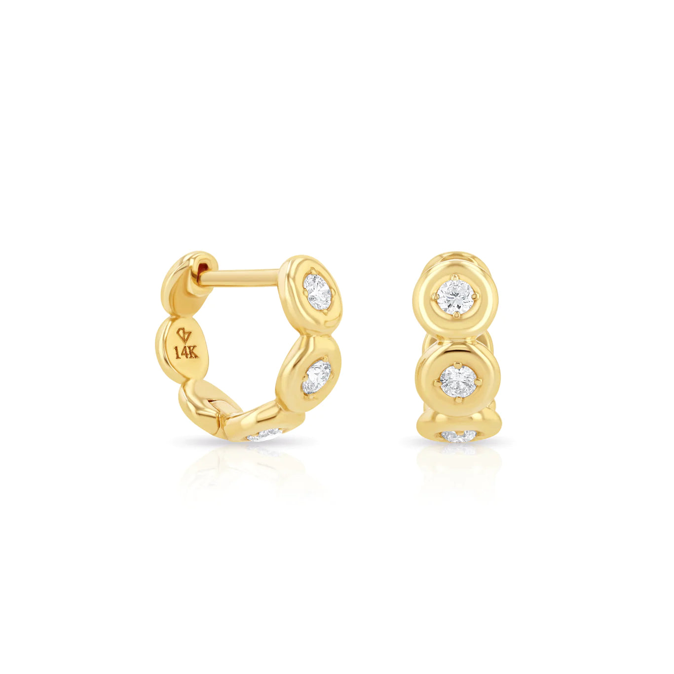 Mini Orb Huggies - Cute and Comfortable Baby Earrings for Girls - Perfect for Newborns, Toddlers, and Special Occasions