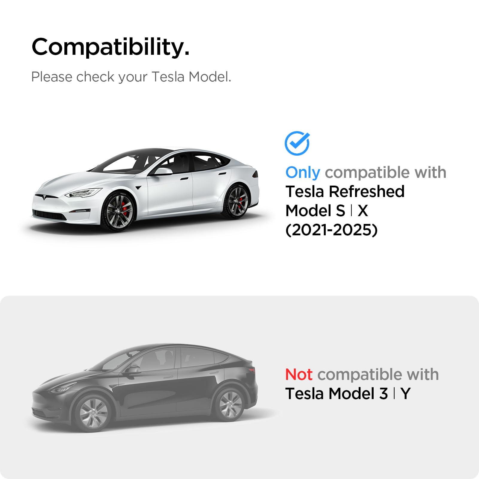 Spigen Tempered Glass Screen Protector for Tesla Model S (2021-2025) & Model X (2022-2025) 17