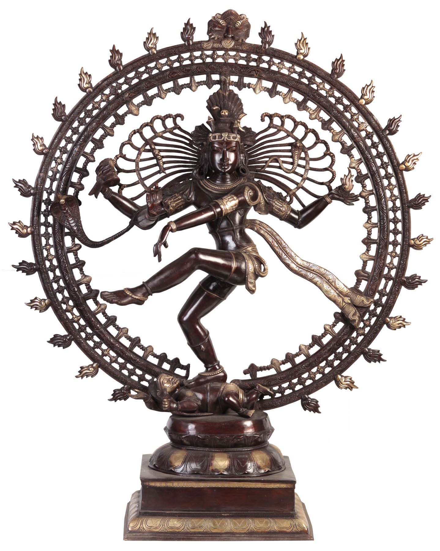 Nataraja Hindu God Statue - Large Handcrafted Home Décor for Living Room, Meditation Space & Yoga Studio | Spiritual Decor for Peace & Harmony