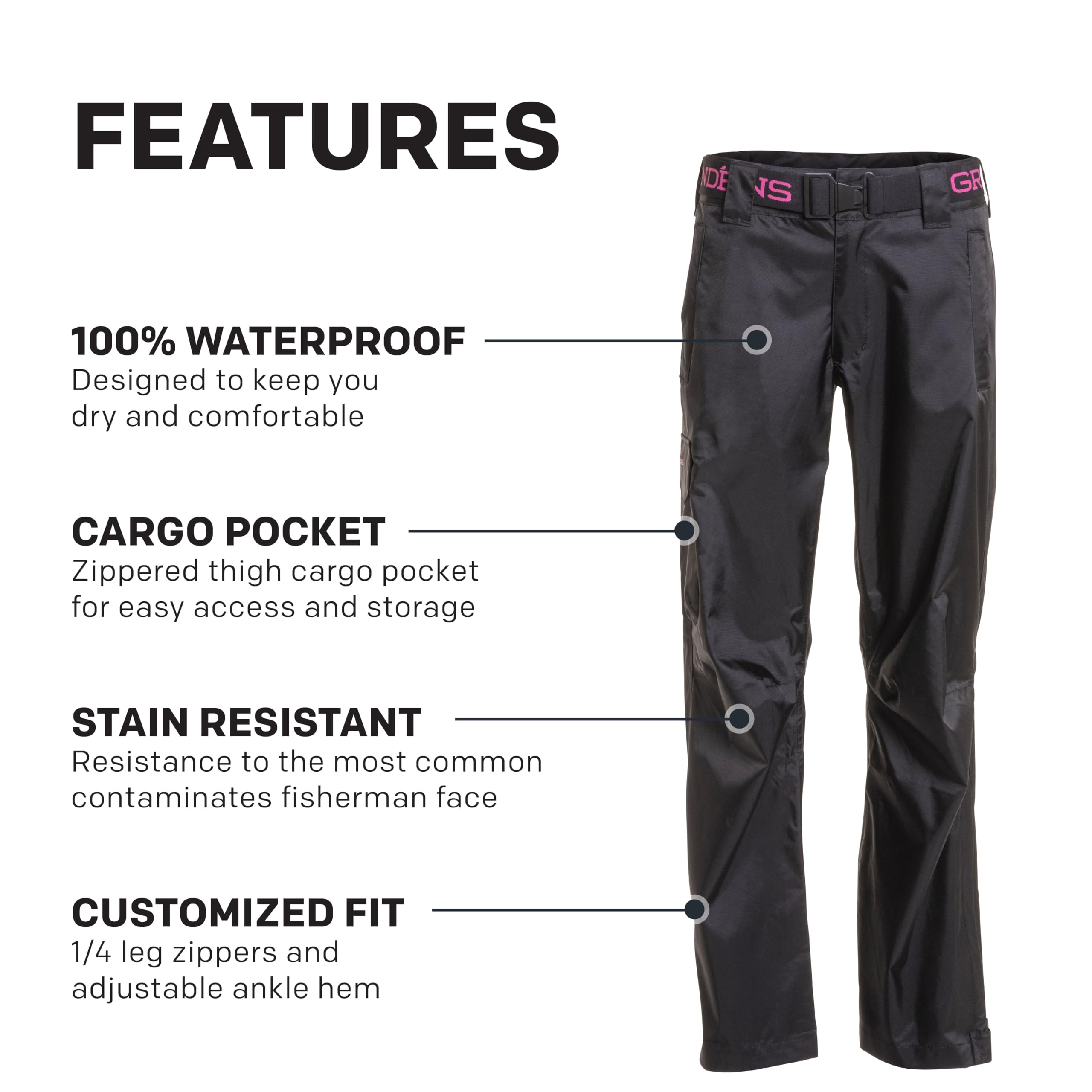 Grundéns Women's Weather Watch Pant - Waterproof & Stain-Resistant Fishing Pants for Outdoor Activities | Perfect for Hiking, Camping & Boating