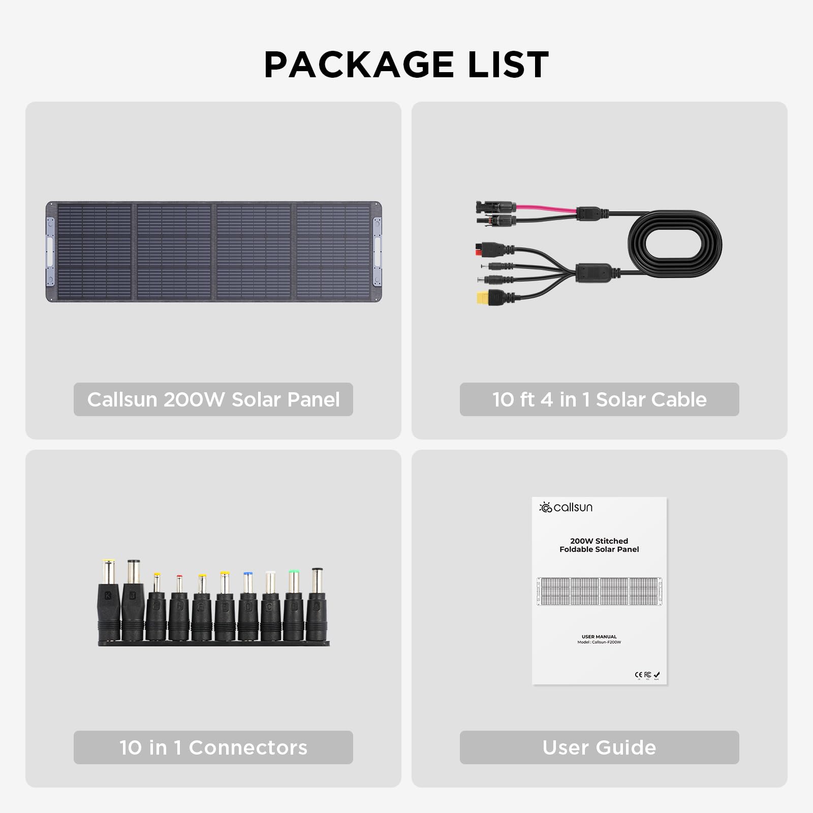 200W Portable Solar Panel for Power Station - Monocrystalline 200 Watt 20V Foldable Solar Charger with 23.5% High Efficiency & IP68 Waterproof - Ideal for Camping, RV Trips, Hiking, Emergency Power & Outdoor Adventures