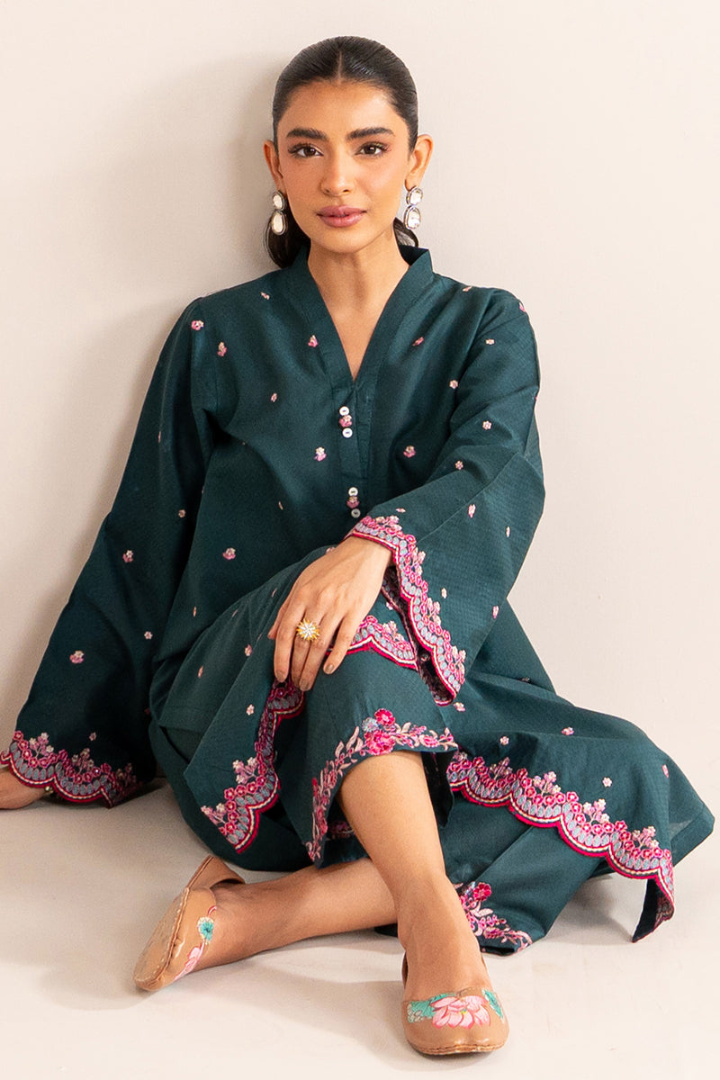 MEADOW WHISPER 2-Piece Embroidered Lawn Suit for Women | Summer Casual Outfit | Perfect for Garden Parties & Outdoor Events