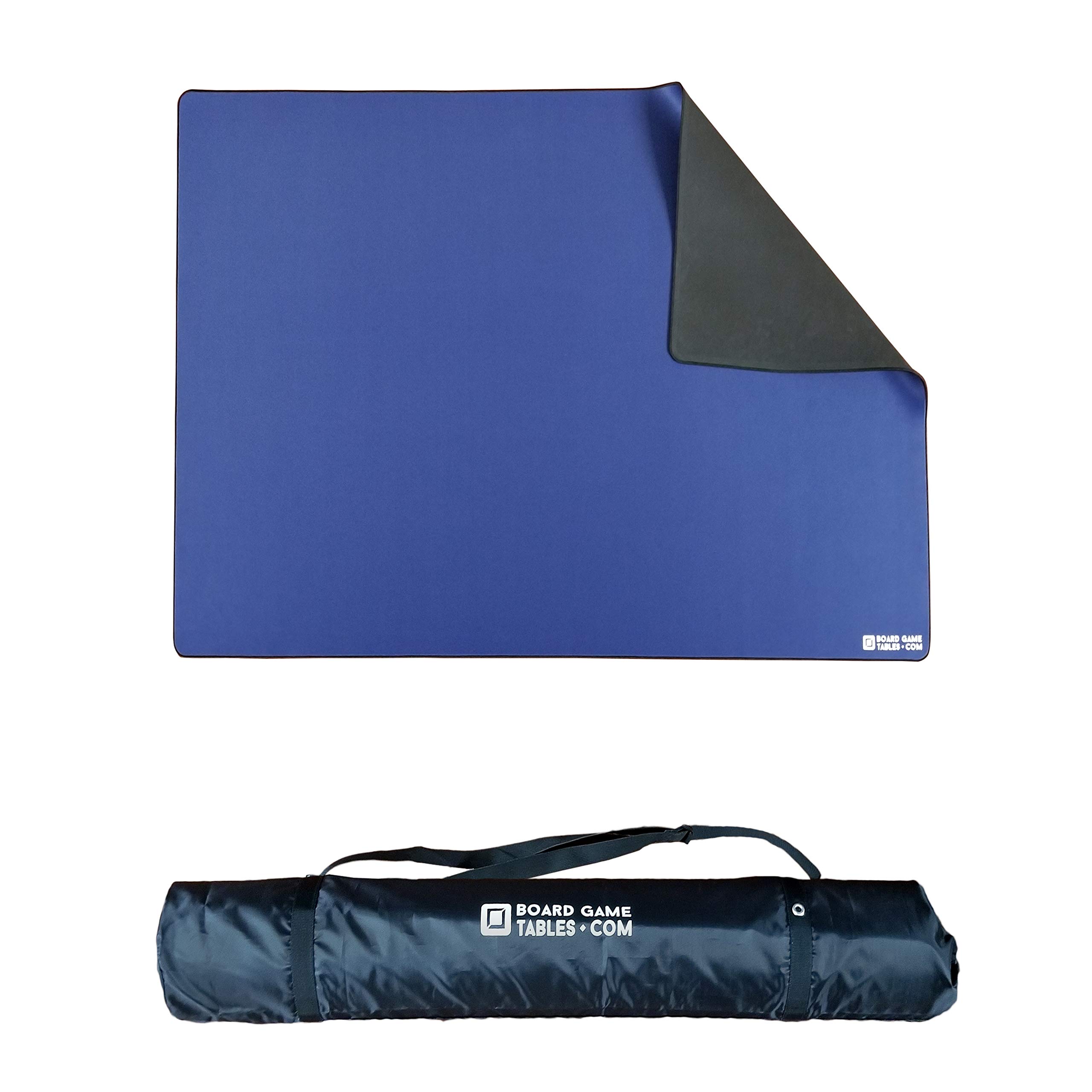 Premium 3'x5' Board Game Playmat - Thick Super Cushioned, Stitched Edge & Water Resistant Surface with Carrying Case - Perfect for Tabletop Games, Magic: The Gathering, Dungeons & Dragons, Poker & Card Games (Medium, Blue) - Ideal for Game Nights, Tournaments & Home Entertainment