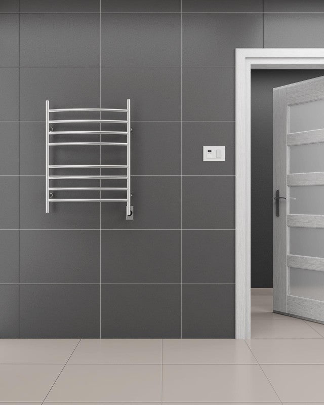 8 Bar Hardwired Stainless Steel Towel Warmer - Premium Bathroom Heated Towel Rack for Spa, Luxury Hotels & Home Use