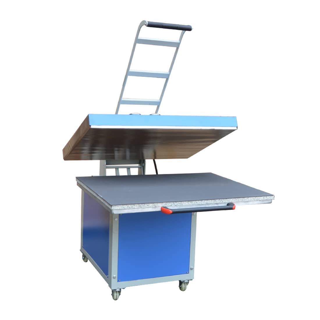 USA CALCA 39x47 Inch Large Format Heat Press Machine - Manual Operation Hand Force Textile Thermo Transfer Press for T-Shirts, Mugs & Hats - 220V 1P for Professional Garment Printing & DIY Crafts