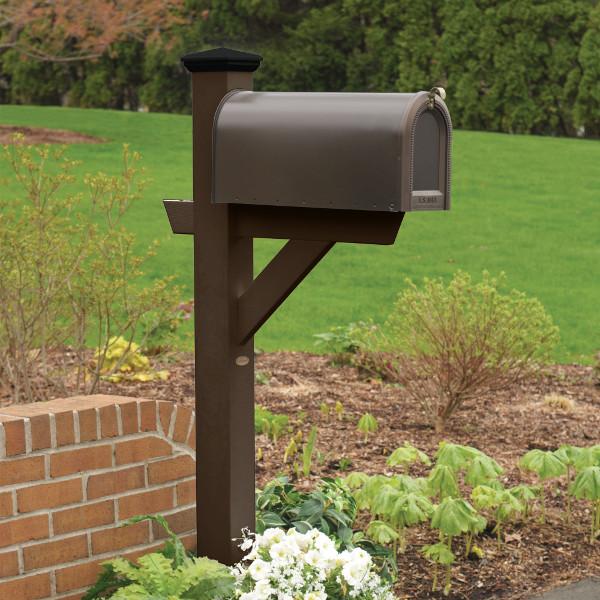Durable Outdoor Hazleton Mailbox Post - Heavy Duty Steel Mailbox Stand with Anti-Rust Coating for Residential & Commercial Use - Perfect for Driveway, Garden, and Front Yard Installation