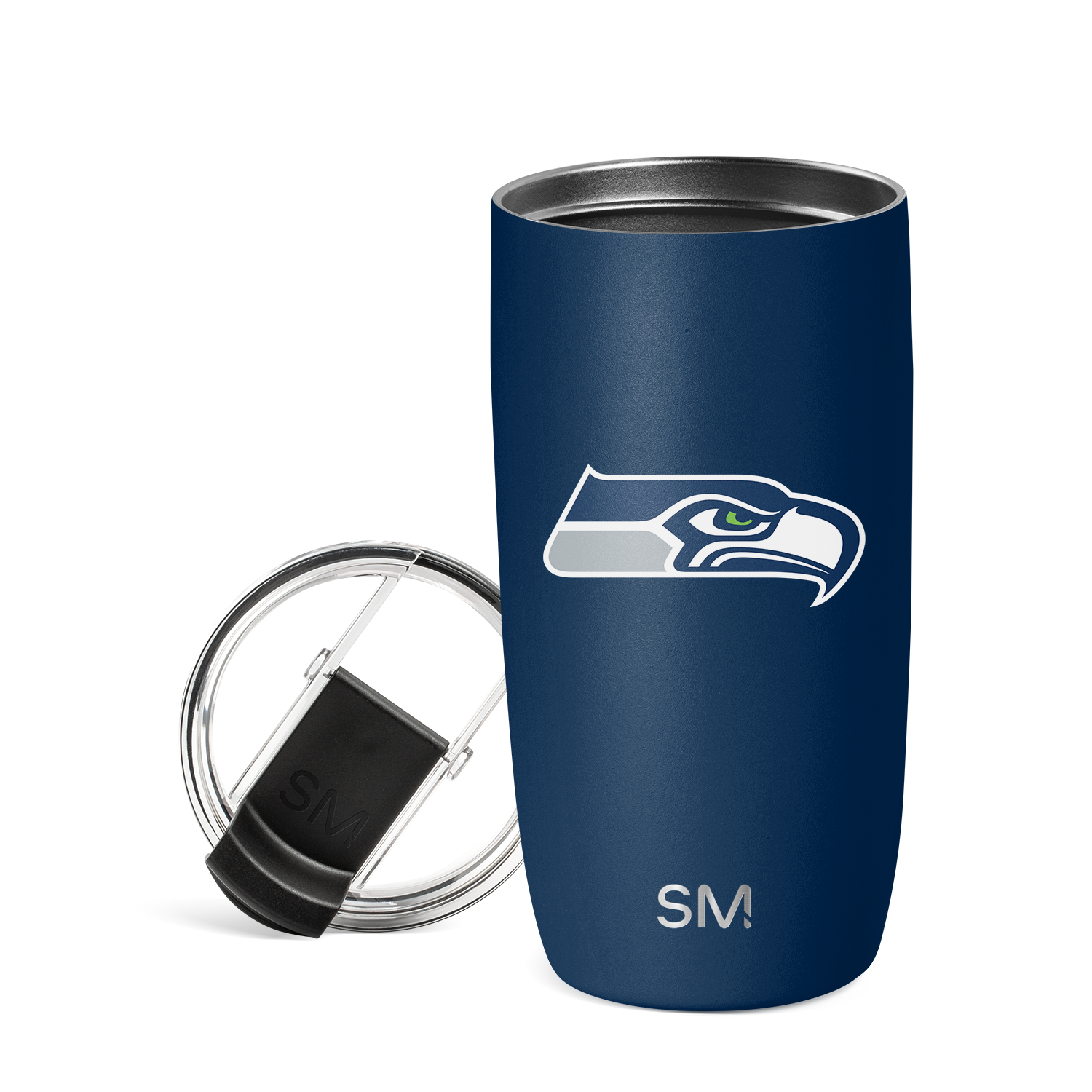 NFL Voyager Tumbler with Clear Flip Lid & Straw - Insulated Stainless Steel Travel Mug for Hot & Cold Drinks - Perfect for Football Games, Camping & Office Use
