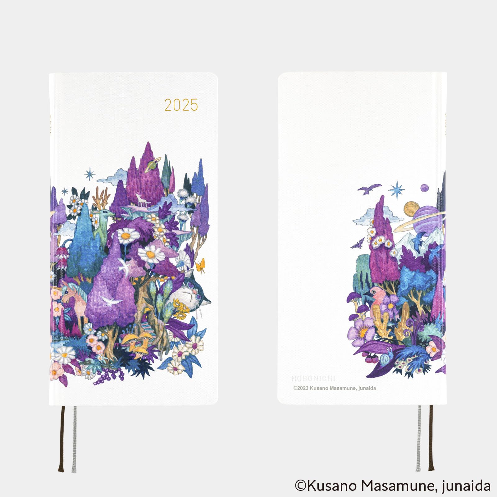 Hobonichi Techo 2025 Weekly Planner - English Version, Tall & Slim Size, January Start Date, Masamune Kusano x junaida 