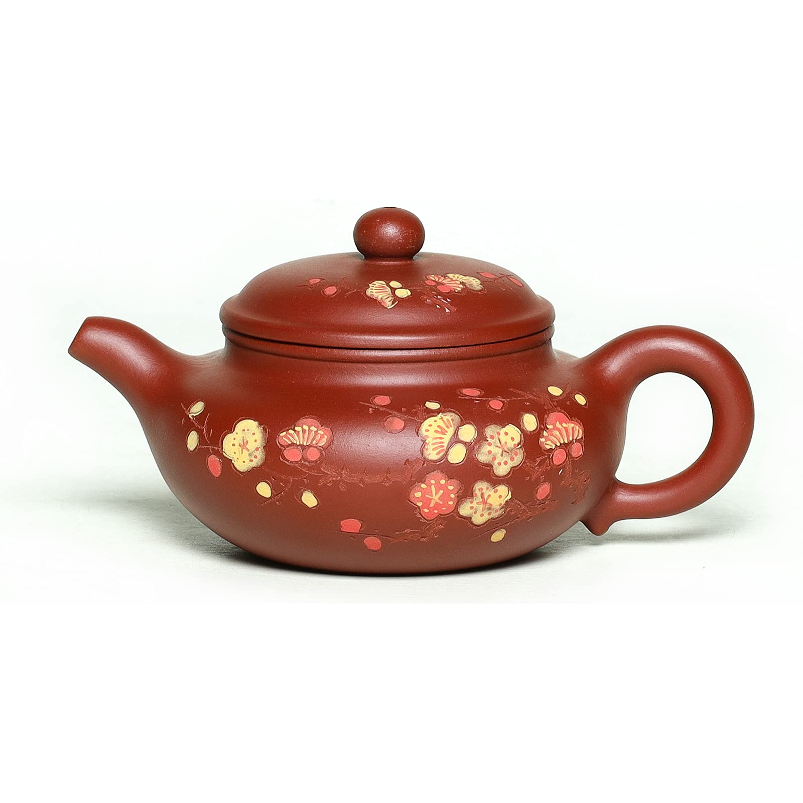 Premium Yixing Zisha Teapot 8.8oz - Handmade Purple Clay Chinese Kung Fu Tea Maker with Built-in Filter (Fanggu Style) - Perfect for Gongfu Tea Ceremony, Home Brewing & Gift Giving