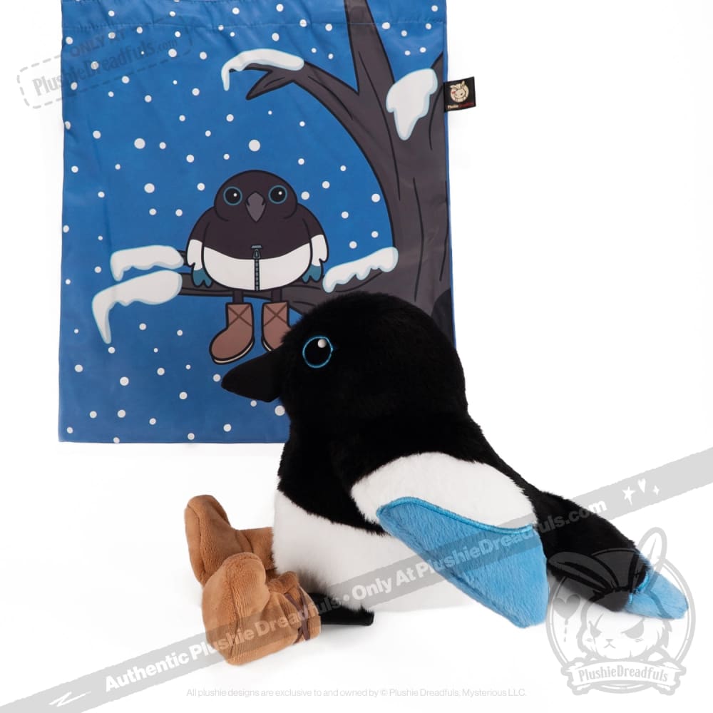 Plushie Dreadfuls Rocky Mountain Magpie Stuffed Animal - Soft Cute Plush Toy for Kids, Collectors & Home Decor | Perfect Gift for Bird Lovers & Nursery Decor