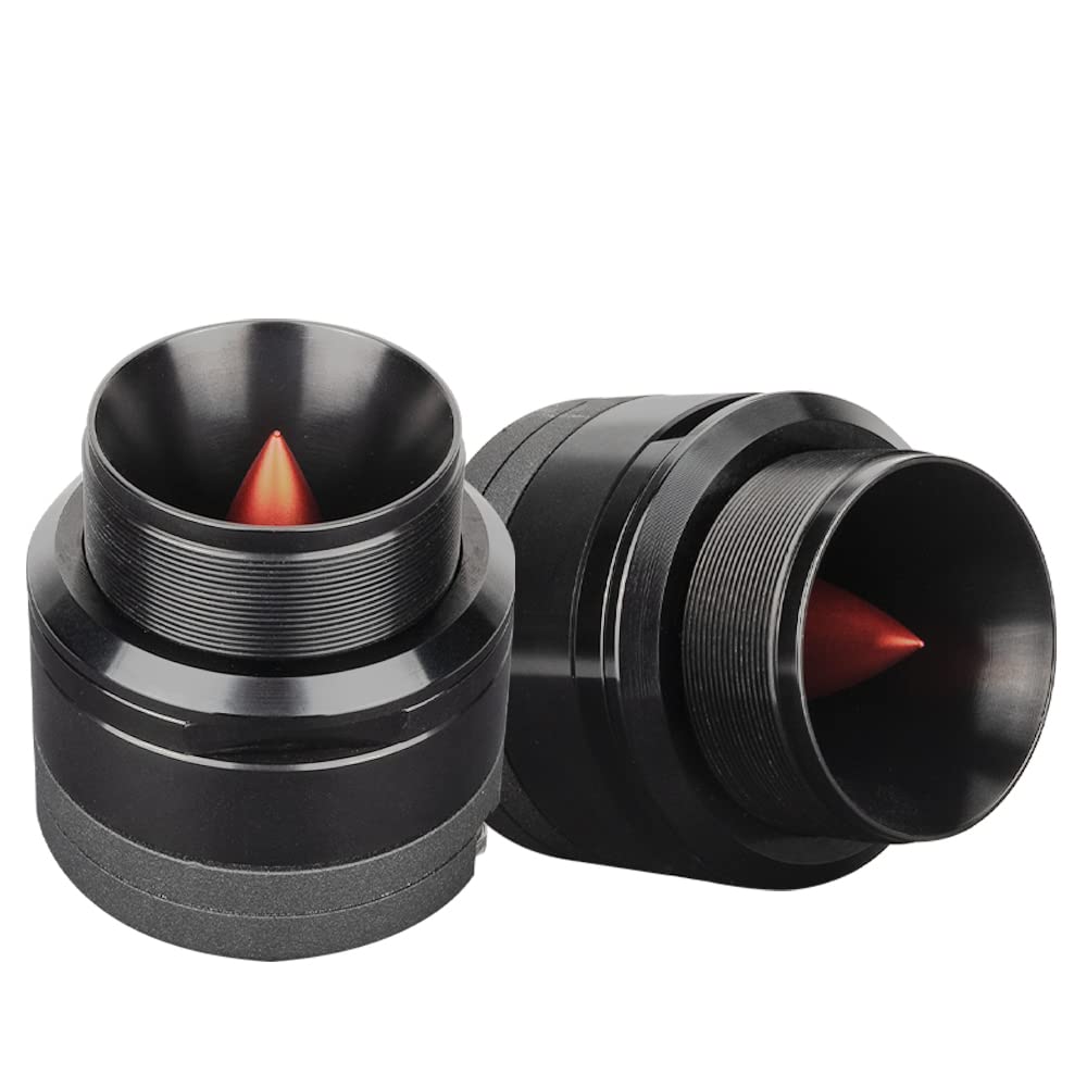 Alphasonik VST100 VENUM PRO Series Car Audio Tweeters - 1 Pair 200W MAX (50W RMS) Neodymium Magnet, Billet Aluminum Frame, Bullet Phase Plug, 4-Ohm - Premium Sound for Cars, Trucks & SUVs