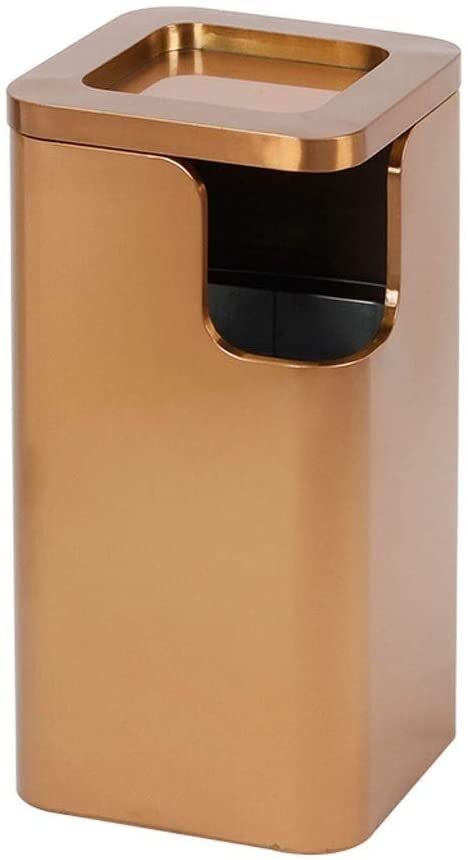 Stainless Steel Large Capacity Outdoor Trash Can with Ashtray - Durable Garbage Bin for Hotel Lobby, Shopping Mall, Office, Park & Public Spaces | Heavy Duty Waste Bin for Commercial & Home Use