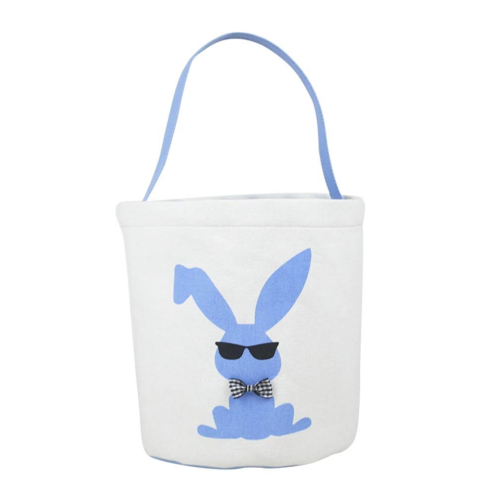 Forart Easter Bunny Bags - Easter Bunny Baskets for Kids, Easter Egg Hunt Basket with Bunny Canvas Tote for Candy, Eggs & Gifts - Perfect for Easter Celebrations, Egg Hunts & Party Favors