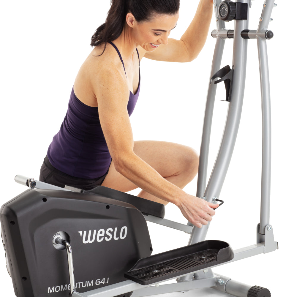 Weslo Momentum G 4.1 Rear Drive Elliptical Machine - Low Impact Cardio Trainer for Home Gym, Full Body Workout Equipment - Perfect for Small Spaces & Apartment Fitness